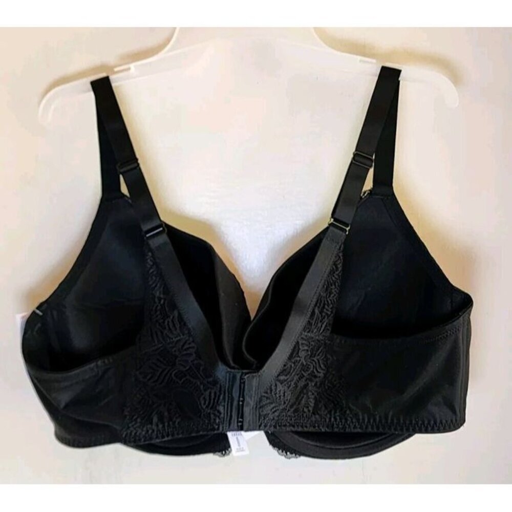 New Auden Women's Black Underwire Lightly Line Bra Adjustable Straps Size 46DD - Picture 6 of 6